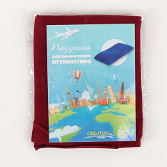 Подушка надувная, дорожная, 46×29 см, МИКС